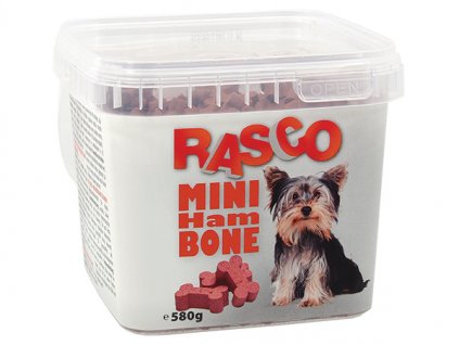 Pochoutka RASCO Dog mini kosti šunkové 580g