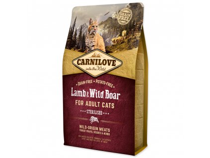 CARNILOVE CAT Lamb & Wild Boar Adult Sterilised 2kg