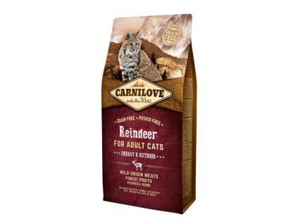 CARNILOVE Cat Reindeer for Adult Energy & Outdoor 2kg