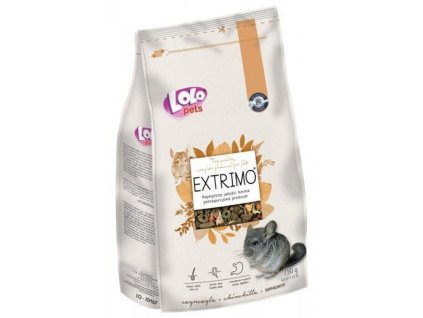EXTRIMO kompletní krmivo pro činčily v sáčku se zipem 750 g