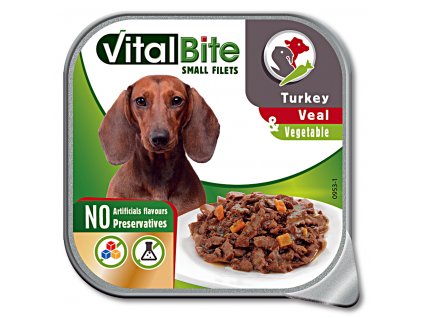 VitalBite vanička masové ragou s telecím, krůtím a zeleninou 150g