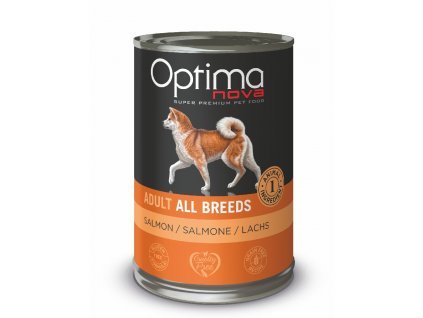 Optimanova Dog Salmon Grain free 400g-konzerva