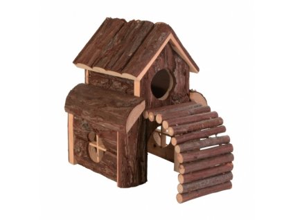 Natural Living dřevěný domek dvoupatrový FINN 13x20x20 cm