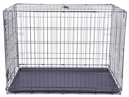 Klec DOG FANTASY skládací černá XL - 1 dveře 106,5 x 76 x 71 cm (1ks) Drátěná skládací klec s dvířky. Velikost: 106,5 x 76 x 71 cm.
