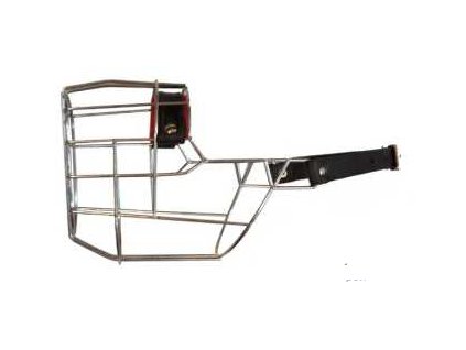 Náhubek zinek/kůže dobrman, beuceron - pes