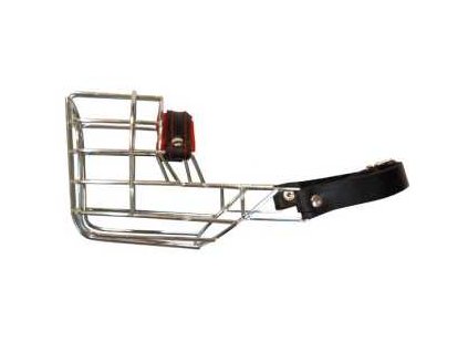 Náhubek zinek/kůže pitbul, labrador, čau čau, staford - fena