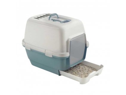 WC uzavřené Cathy Clever Smart, modrošedá d 58x v 45x š 48cm DOPRODEJ