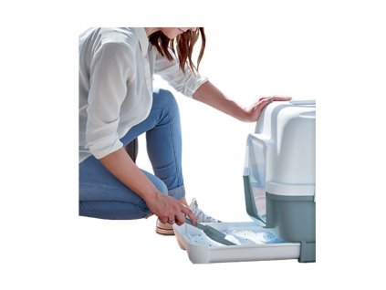 WC CATHY Clever Smart-uzavř.-ŠEDO-MODRÁ d 58x v 45x š 48cm