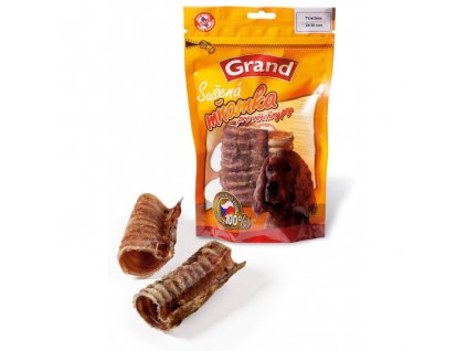 Grand Hovězí sušený hrtan 2ks (10cm) 100% kvalitní český sušený pamlsek, který zachovává v sobě vitamíny a vše potřebné. Zároveň přispívá ke zdravějšímu chrupu