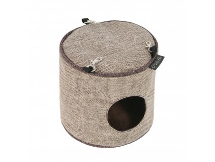 Závěsný domeček Luxury 20x20 cm světle hnědá šedá příjemný závěsný domeček pro hlodavce