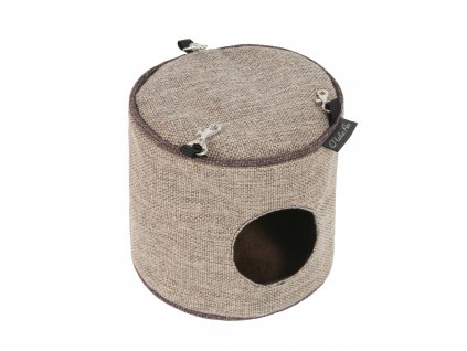 Závěsný domeček O´LALA PETS  Luxury 20x20 cm světle hnědá šedá  příjemný závěsný domeček pro hlodavce