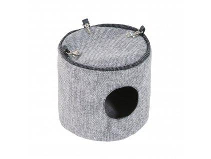 Závěsný domeček Luxury 15x15 cm světle šedá příjemný závěsný domeček pro hlodavce