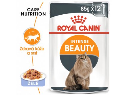 ROYAL CANIN Intense Beauty Jelly 12X85G (BAL.)  Intense Beauty Jelly kapsička pro kočky v želé