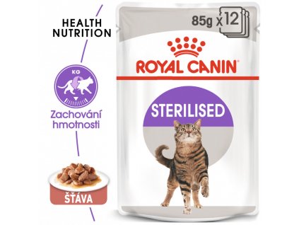 ROYAL CANIN Sterilised Gravy 12x85G (bal.)  Sterilised Gravy kapsička pro kastrované kočky ve šťávě