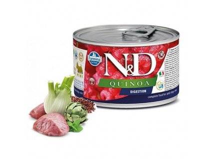 N&D DOG QUINOA Adult Digestion Lamb & Fennel Mini 140g