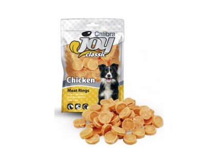 Calibra Joy Dog Classic Chicken Rings 80g  Kvalitní masové pamlsky pro psy