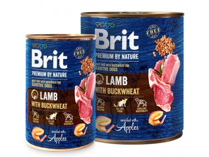 Brit Premium Dog by Nature konzerva Lamb & Buckwheat masové bezobilné konzervy pro psy