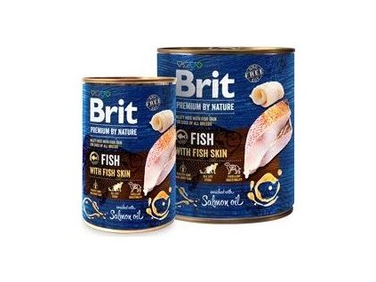 Brit Premium Dog by Nature konzerva Fish & Fish Skin  masové kvalitní konzervy pro psy