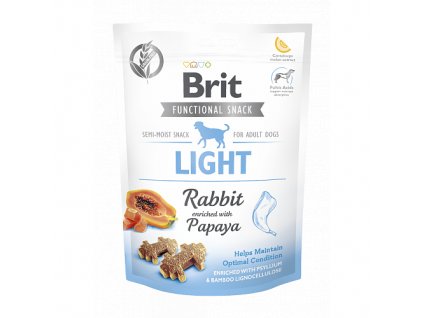 Brit Care Dog Functional Snack Light Rabbit 150g  Lahodné a výživové masové pamlsky pro psy
