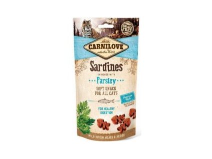Carnilove Cat Semi Moist Snack Sardine&Parsley 50g  sleva při registraci pro zákazníky