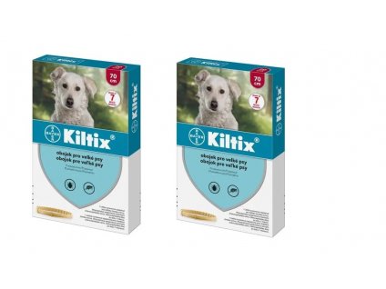 KILTIX antiparazitní obojek pro psy 70 cm (balení 2 ks) výhodné balení 2 kusů
