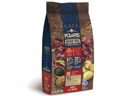 Polaris GF pes Adult All hovězí, krůta 12kg  + Dárek Hovězí konzerva 415g ZDARMA