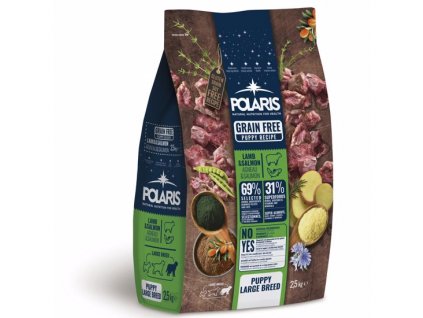 Polaris GF pes Junior Large jehně, losos 2,5kg + Dárek křupavé sušenky ZDARMA