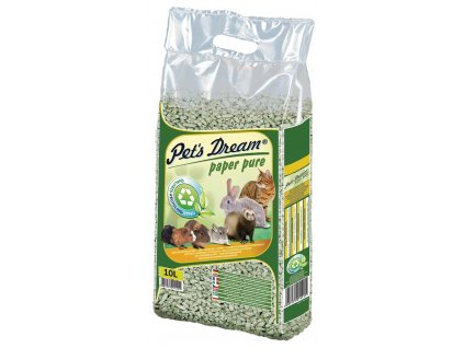 JRS Pet`s Dream Paper Pure - papírová podestýlka 10 l / 4,8kg