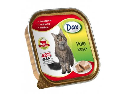 Dax vanicka Masové paté pro kočky hovězí 100g