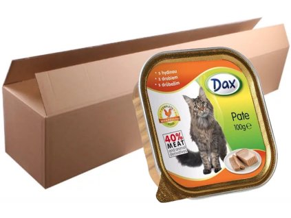 Dax vanicka Masové paté pro kočky drůbeží 100g bal. 15+1 zdarma