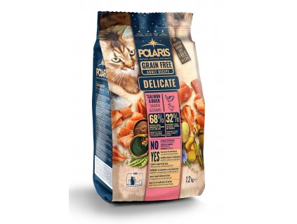 Polaris Cat Adult losos & kachna 1,2 kg + Dárek masová hovězí kapsička Dax ZDARMA