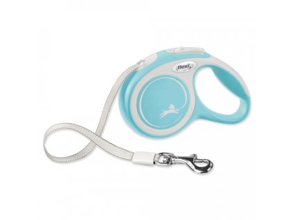 Vodítko FLEXI Comfort S pásek 5m/15kg sv.modrá NEW