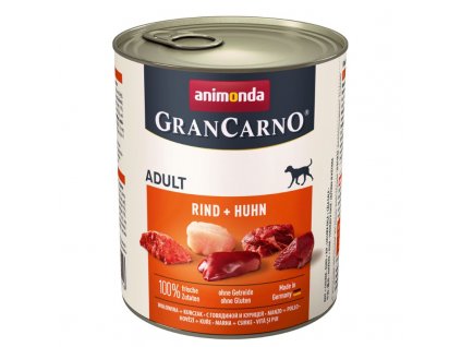 GRANCARNO Adult - hovězí, krůta 800g + výhodné balení