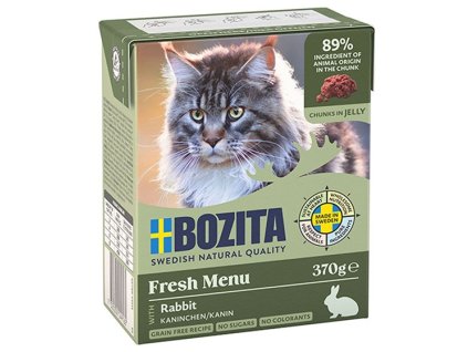 Bozita Cat kousky v želé s králičím masem 370g - Tetrapak
