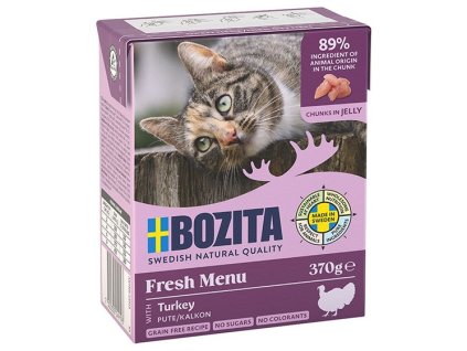 Bozita Cat kousky v želé s krůtím masem 370g - Tetrapak