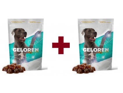 Geloren Dog L-XL dog žvýkací gelové tablety - sáček 2x 420g (840g) - výhodné balení  výhodné balení 2 kusů
