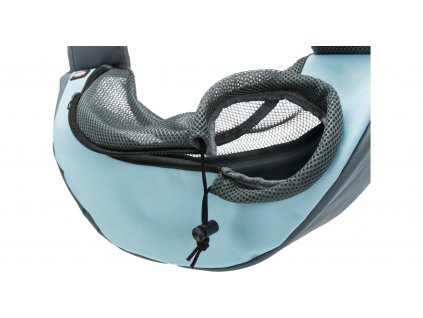 Taška přes rameno SLING, 50 x 25 x 18cm, světlešedá/světlemodrá DOPRODEJ