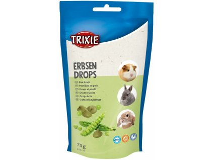 PEA DROPS - hráškové dropsy, pamlsek pro hlodavce, 75g