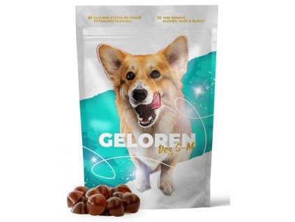 Geloren Dog S-M dog žvýkací gelové tablety sáček 60 tbl (180g)