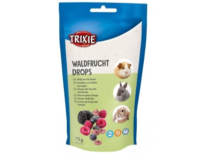 WILD BERRY drops, pamlsek pro hlodavce s lesními plody, 75 g