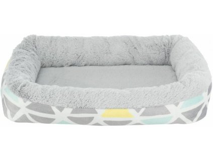 Hebký plyšový pelíšek pro hlodavce, 38 x 6 x 25 cm, barevná/šedá