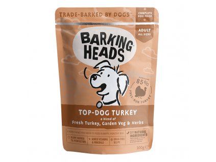 BARKING HEADS Top Dog Turkey kapsička 300g