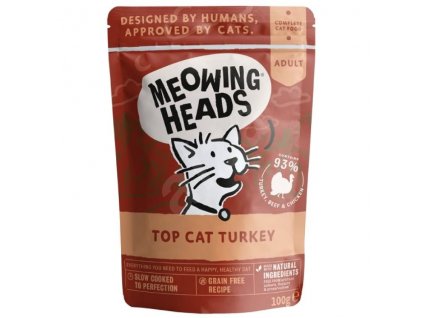 MEOWING HEADS Top Cat Turkey kapsička 100g