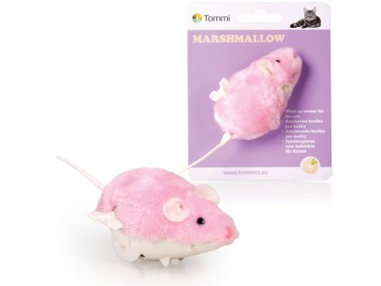 Myška Marshmallow na klíček, 8cm