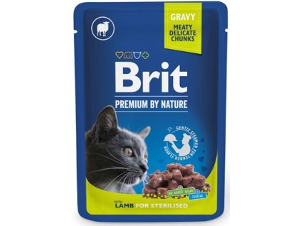 Brit Premium Cat kapsa Lamb for Sterilised 100g