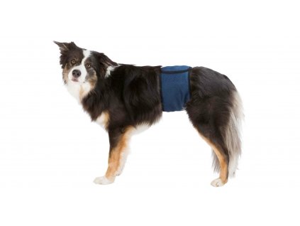 Břišní pás na podložky pro psa samce tmavě modrý - různé velikosti