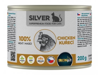 IRONpet Cat Turkey (Krůta) 100 % Monoprotein, konzerva bal. 8x200g