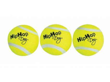 HIPHOP DOG Tenisový míček pískací 5 cm (3 ks v bal.)
