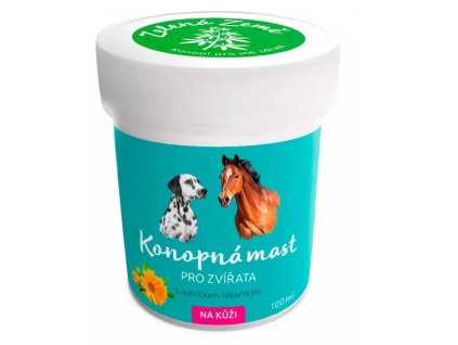 Konopná mast na kůži pro zvířata 100 ml