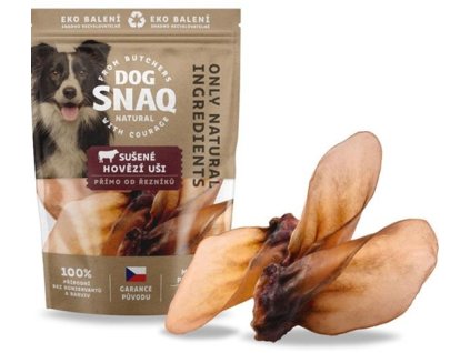 DOG SNAQ - Hovězí ucho sušené 3 ks